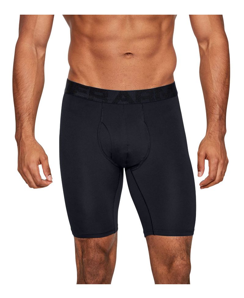 M Nero Under Armour Tech Mesh 9In 2 Pack Boxer Uomo 