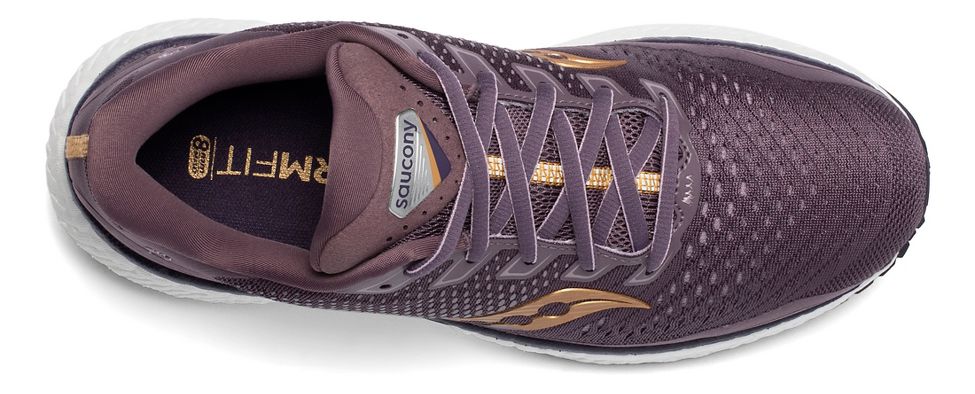 Saucony Womens Triumph 18 Running Shoes Trainers Sneakers Purple Sports