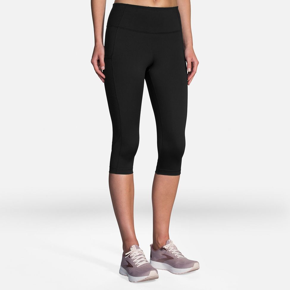 Womens Brooks Method 1/2 Crop Tights