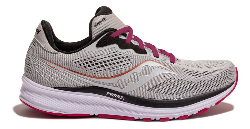 saucony running shoes gray