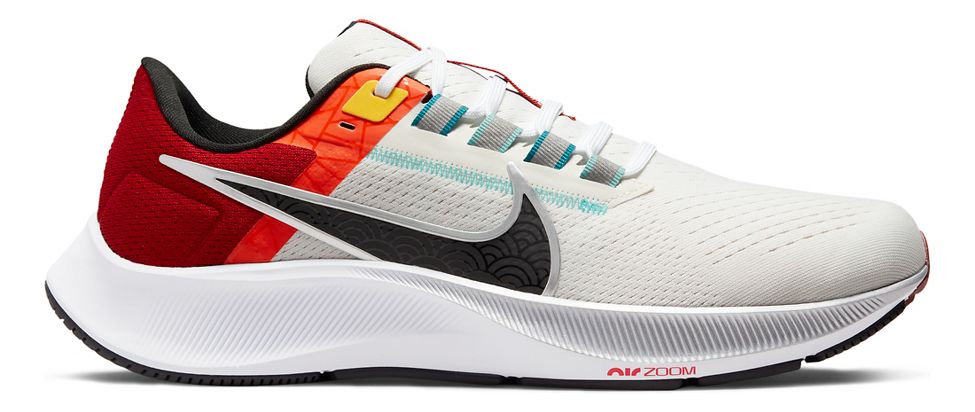 nike white and red running shoes