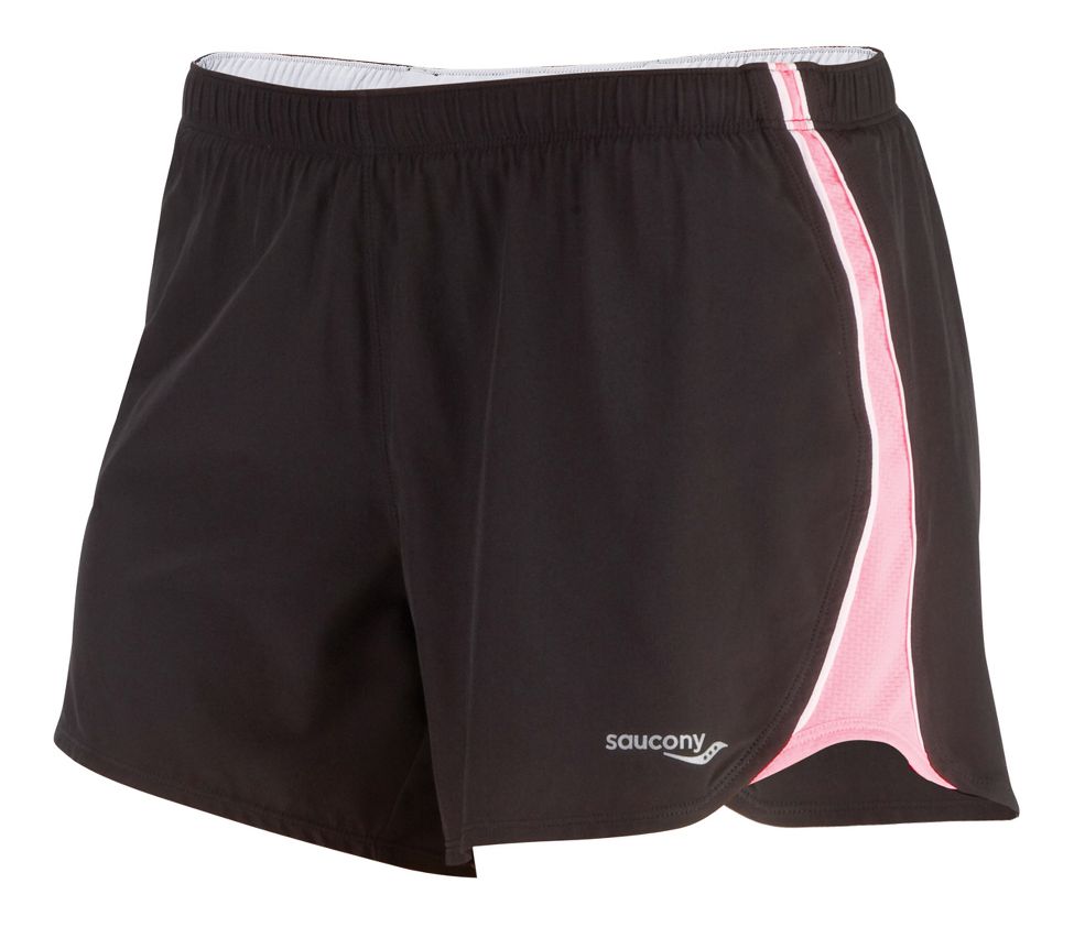 Womens Saucony Run Lux II Lined Shorts